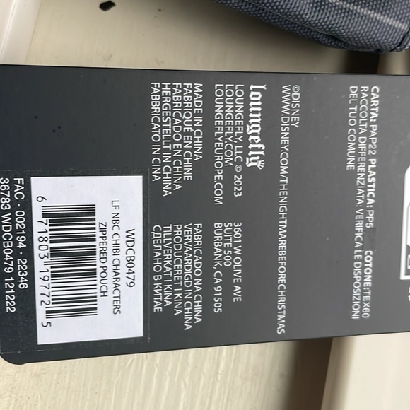 Disney Loungefly The Nightmare Before Christmas Zipper Pouch Wallet - Picture 4 of 5